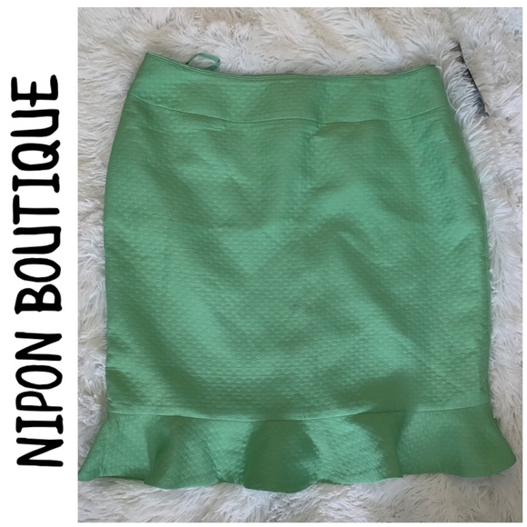 Nipon Boutique Dresses & Skirts - 🆕Nipon boutique 14P skirt green hearts
